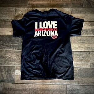 I Love Arizona Diamondbacks black t shirt L